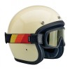 Biltwell Overland 2.0 Tri-Stripe Goggles Red Yellow Orange