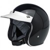 Biltwell Open Face Motorcycle Helmet Moto Visor Peak - White