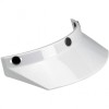 Biltwell Open Face Motorcycle Helmet Moto Visor Peak - White