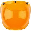 Biltwell Open Face Motorcycle Helmet Bubble Shield Visor Anti-Fog - Amber