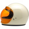 Biltwell Open Face Motorcycle Helmet Bubble Shield Visor Anti-Fog - Amber