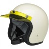 Biltwell Open Face Motorcycle Helmet Moto Visor Peak - Yellow