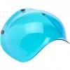 Biltwell Open Face Motorcycle Helmet Bubble Shield Visor Anti-Fog - Blue