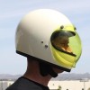 Biltwell Open Face Motorcycle Helmet Bubble Shield Visor Anti-Fog - Yellow