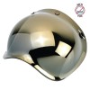 Biltwell Open Face Motorcycle Helmet Bubble Shield Visor Anti-Fog - Gold Mirror