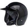 Biltwell Open Face Motorcycle Helmet Moto Visor Peak - Black