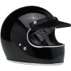 Biltwell Open Face Motorcycle Helmet Moto Visor Peak - Black