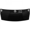 Biltwell Open Face Motorcycle Helmet Moto Visor Peak - Black