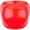 Biltwell Open Face Motorcycle Helmet Bubble Shield Visor Anti-Fog - Red