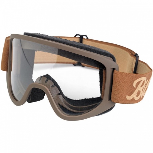 Biltwell Moto 2.0 Goggles Script Chocolate