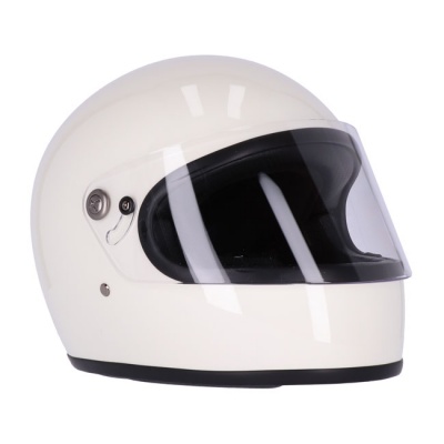 Roeg Chase Motorcycle Helmet Vintage White