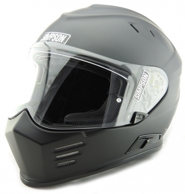 Simpson Venom ECE Motorcycle Crash Helmet Matt Black Bandit