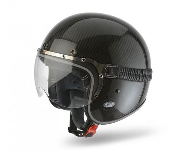 Airoh Garage Urban Jet Helmet - Carbon Gloss - Bandit Helmets UK